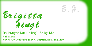 brigitta hingl business card